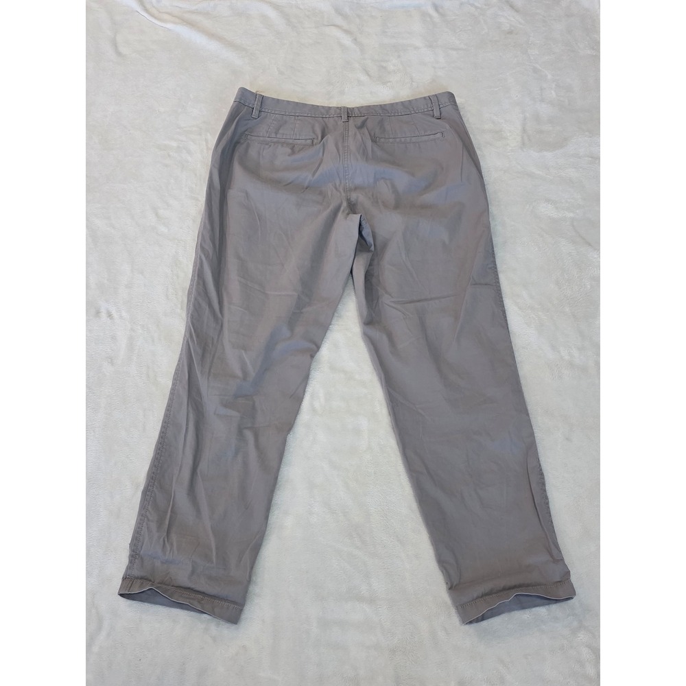Talbots Relaxed‎ Chino Pants Gray Size 10 Cotton Spandex Blend Casual